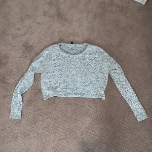 Grey cropped sweater